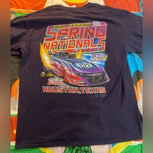 Drag Racing 2018 Houston, Texas Spring Nationals Purple T-shirt.  Size XL